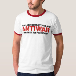 Camiseta Los conservadores reales son pacifistas