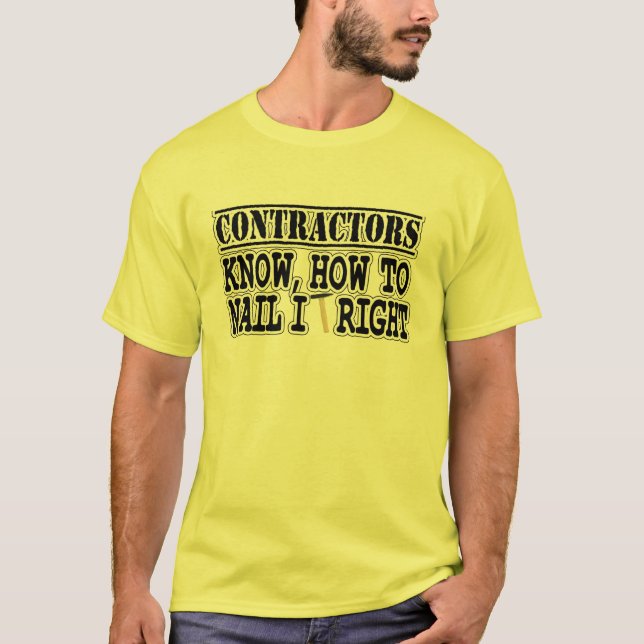 Camiseta Los Contratistas De Guay Saben Cómo Alargarlo Muy  (Anverso)