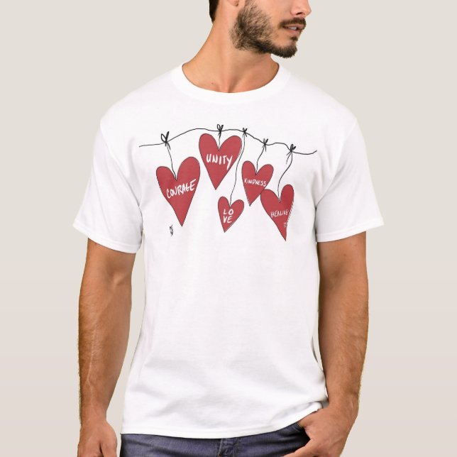Camiseta Los corazones de la unidad de Jill (Anverso)