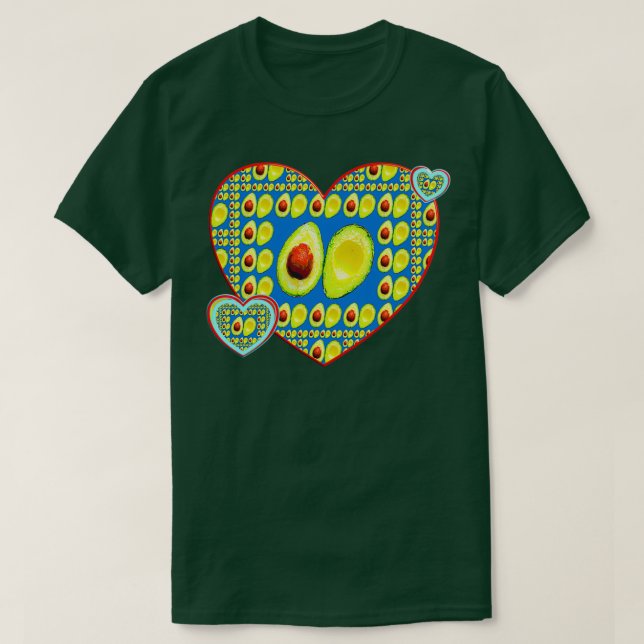 Camiseta Los corazones dulces geométricos dan forma a patro (Diseño del anverso)