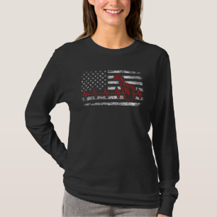 Camiseta Los corazones golpean a los músicos saxofonios del