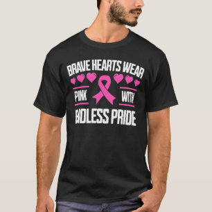 Camiseta Los Corazones Valientes Usan Rosa Con Orgullo Inte