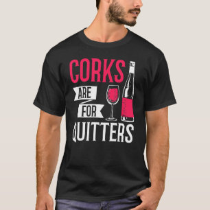 Camiseta Los Corchos Gráficos De Botellas De Vino Para Bebi