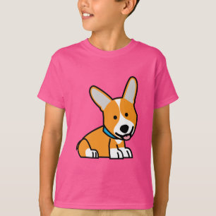 Camiseta Los Corgis del Corgi persiguen el Pembroke feliz