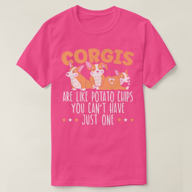 Camiseta Los Corgis Son Como Los Chips De Patata Propietari (Diseño del anverso)