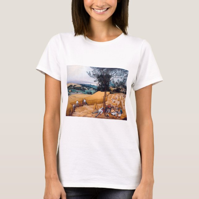 Camiseta Los cosechadores, Pieter Bruegel (Anverso)