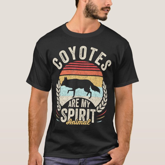 Camiseta Los Coyotes Son Mi Espíritu Animal Coyote Lover (Anverso)
