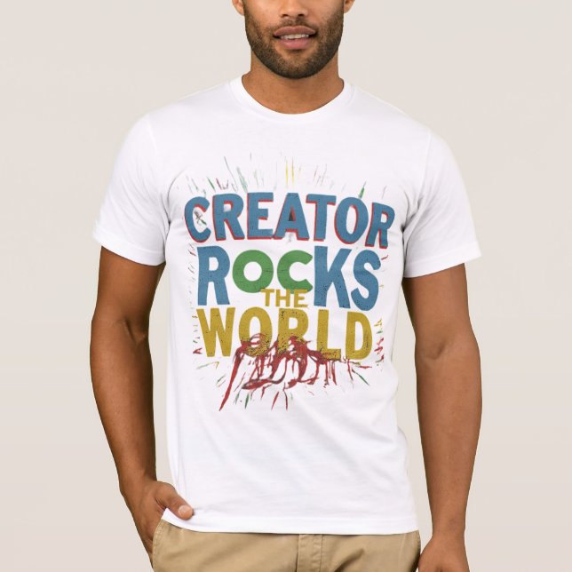 Camiseta Los creadores sacuden al mundo (Anverso)