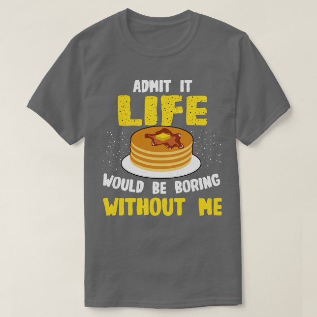Camiseta Los Crepes Enamorados Admiten Que La Vida Sería Ab (Diseño del anverso)