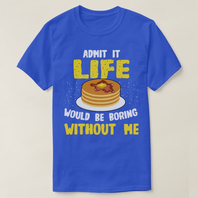 Camiseta Los Crepes Enamorados Admiten Que La Vida Sería Ab (Diseño del anverso)