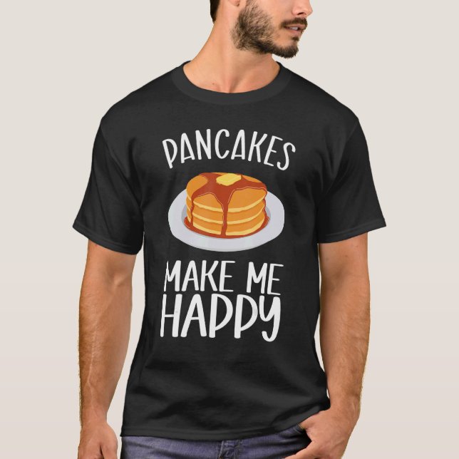 Camiseta Los crepes me hacen feliz desayuno (Anverso)