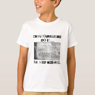 Camiseta Los criptógrafos lo hacen... HZ MXD KSUYFEEC