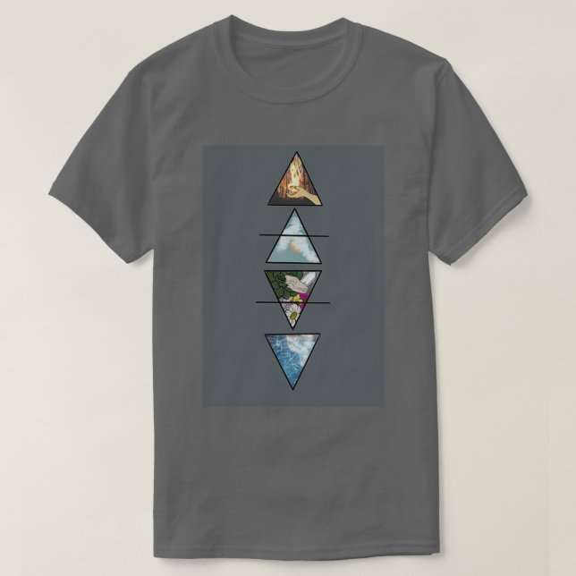 Camiseta Los cuatro elementos 1 (Diseño del anverso)