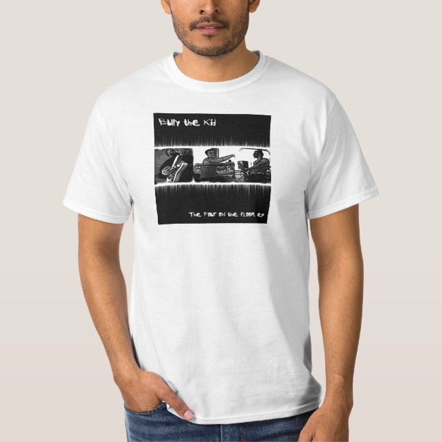 CAMISETA LOS CUATRO EN EL P.E. DEL PISO (Anverso)