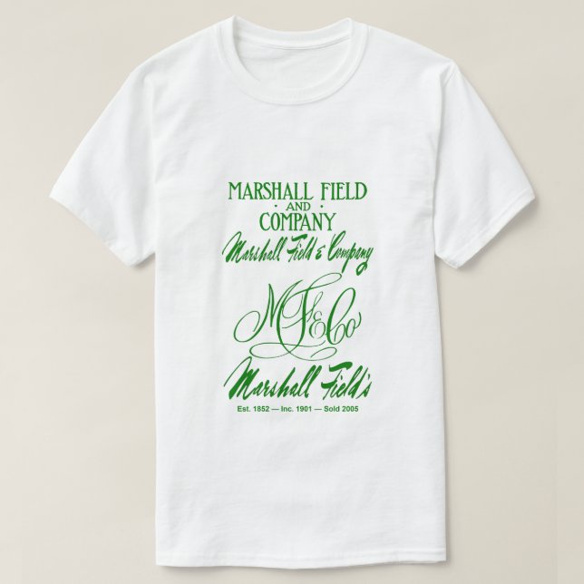 Camiseta Los cuatro logos de Marshall Field (Diseño del anverso)
