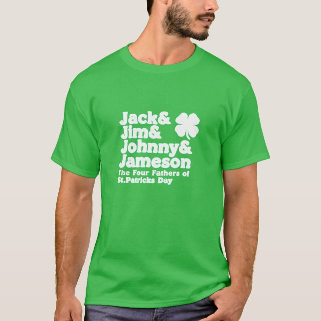 CAMISETA LOS CUATRO PADRES ST. EL DÍA DE PATRICK (Anverso)