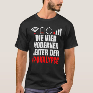 Camiseta Los cuatro pilotos modernos del nerd apocalíptico