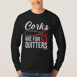 Camiseta Los Cubos Son Para El Gráfico De Quitters Wine Dri