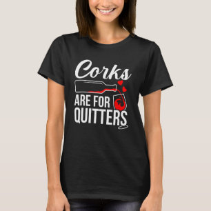 Camiseta Los Cubos Son Para El Gráfico De Quitters Wine Dri