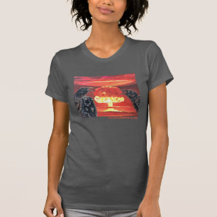 Camiseta Los cuervos negros gritan en la nube nuclear de ho