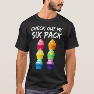 Camiseta Los Cupcakes Revisan Mi Paquete De Seis Coloridos 