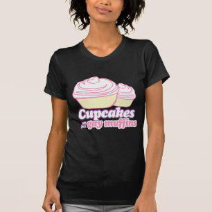 CAMISETA LOS CUPCAKES SON SÓLO MUFFINES GAYS