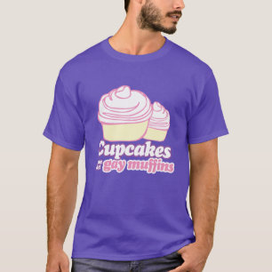 CAMISETA LOS CUPCAKES SON SOLO PANQUEQUES GAYS
