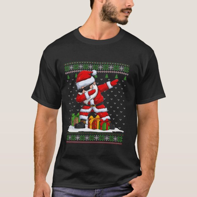 Camiseta Los curiosos amantes de Santa Cute Santa Dabbing (Anverso)