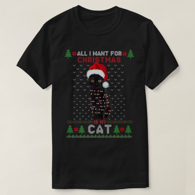 Camiseta Los curiosos amantes del gato adoran a los feos Na (Diseño del anverso)