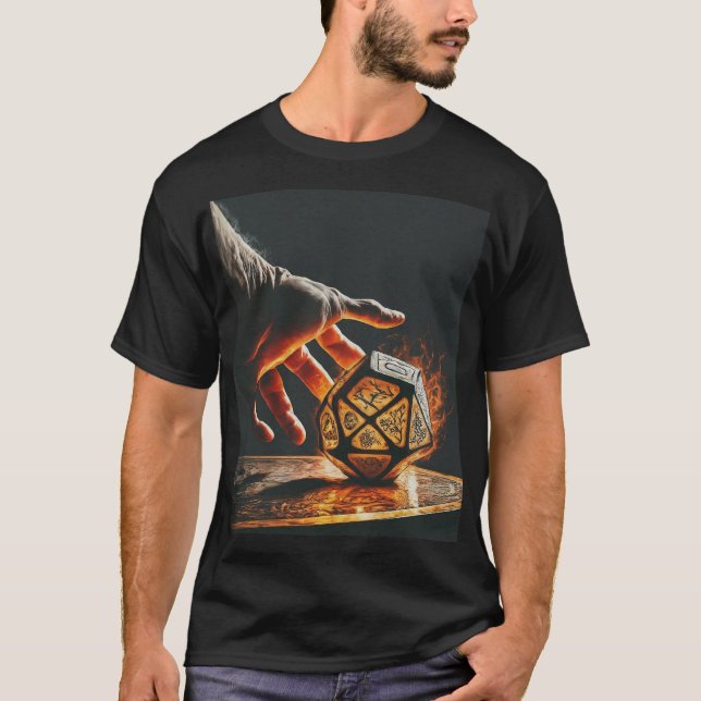 Camiseta Los dados del dragón (Anverso)