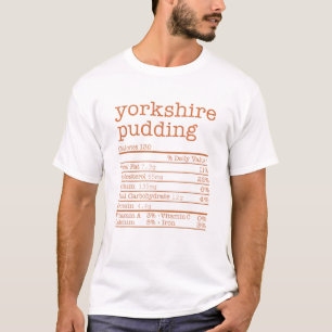 Camiseta Los datos sobre la nutrición en Yorkshire Pudding