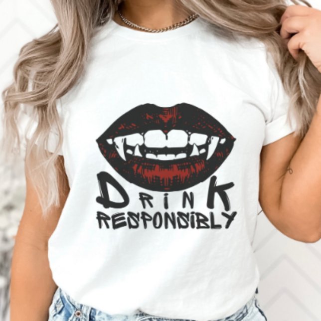 Camiseta Los dedos de los vampiros de los labios rojos de H (Subido por el creador)