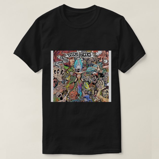 Camiseta Los dedos pegajosos acarician tu alma Throw Blanke (Diseño del anverso)