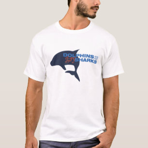 Camiseta Los delfínes son apenas tiburones gay