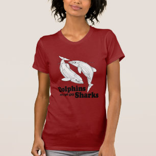 Camiseta Los delfínes son tiburones gay