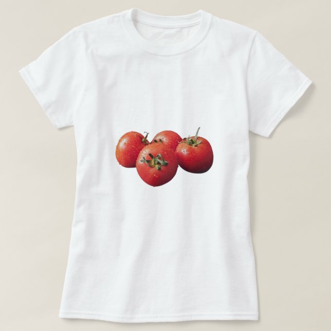 Camiseta Los deliciosos tomates están aquí (Diseño del anverso)