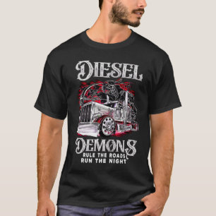 Camiseta Los Demonios Diesel Gobiernan La Carretera Corren 