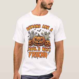 Camiseta Los demonios son amigos de los ghouls las calabaza