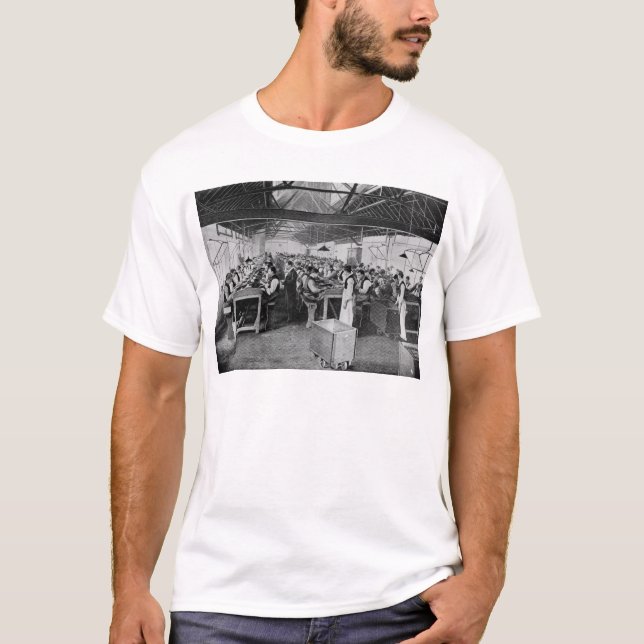 Camiseta Los departamentos de la fabricación del cigarro (Anverso)