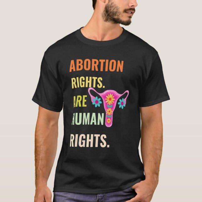 Camiseta Los derechos al aborto son derechos humanos para l (Anverso)