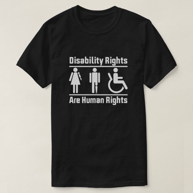 Camiseta Los derechos de discapacidad son derechos humanos (Diseño del anverso)