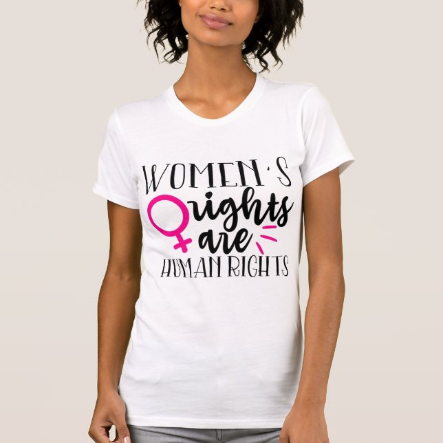 Camiseta Los derechos de la mujer son derechos humanos (Anverso)