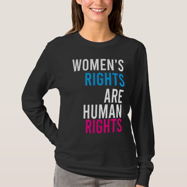 Camiseta Los derechos de la mujer son derechos humanos (Anverso)