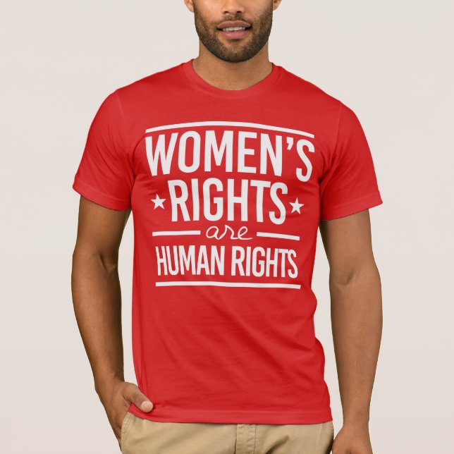 Camiseta Los derechos de la mujer son derechos humanos (Anverso)