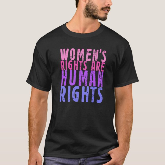 Camiseta Los derechos de la mujer son derechos humanos (Anverso)