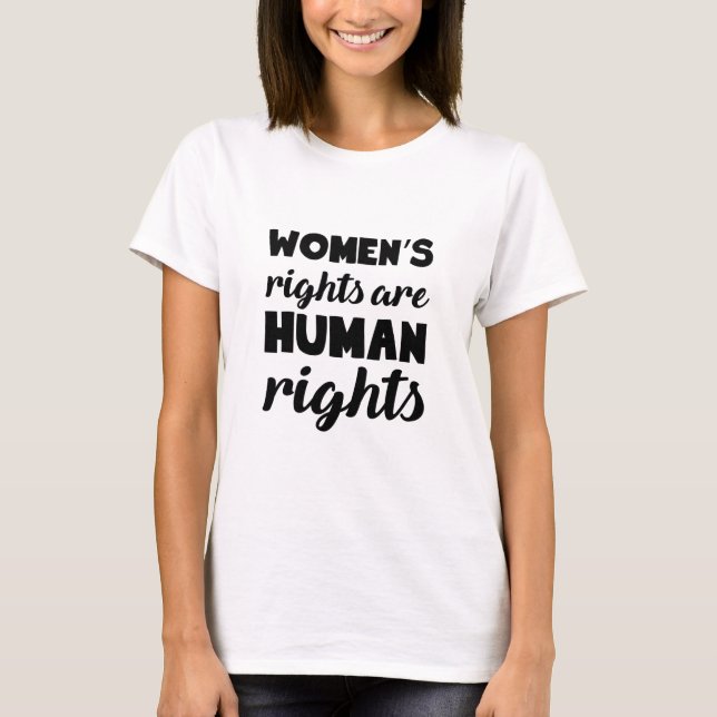 Camiseta Los derechos de la mujer son derechos humanos (Anverso)
