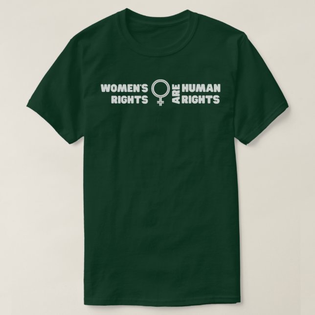 Camiseta Los derechos de la mujer son derechos humanos 12 (Diseño del anverso)