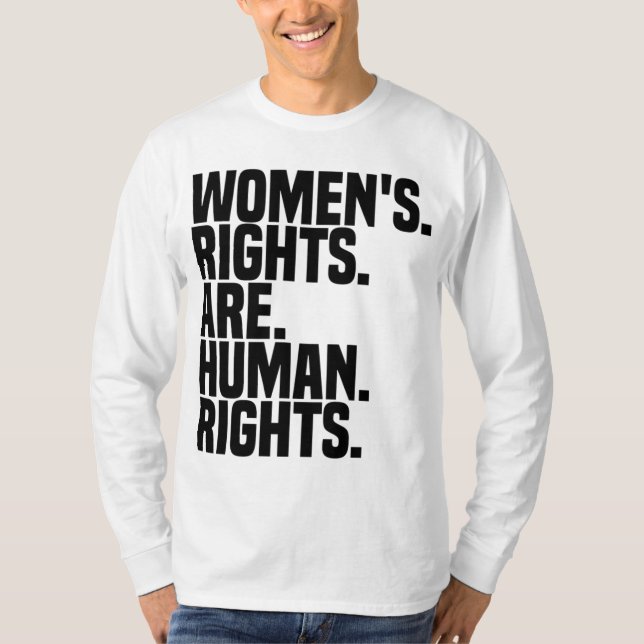 Camiseta Los derechos de la mujer son feminismo de los dere (Anverso)