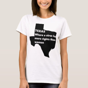 Camiseta los derechos de las mujeres de texas covid negro