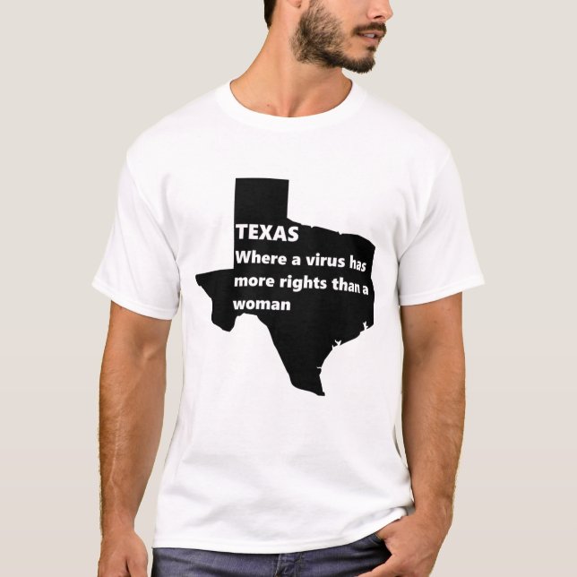 Camiseta los derechos de las mujeres de texas covid negro (Anverso)